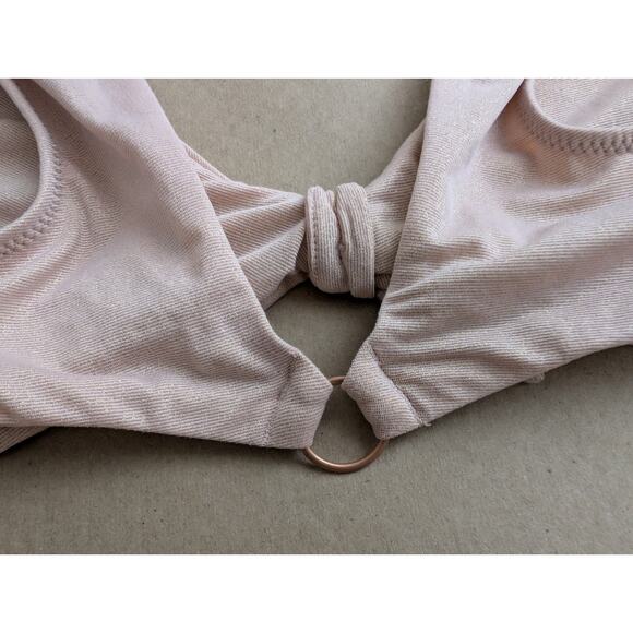 aerie pink shimmer bra top small - Picture 9 of 10